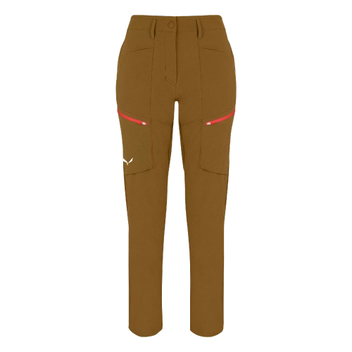 Damskie Spodnie Trekkingowe Salewa Puez Dst W Cargo Pants - golden brown/6080