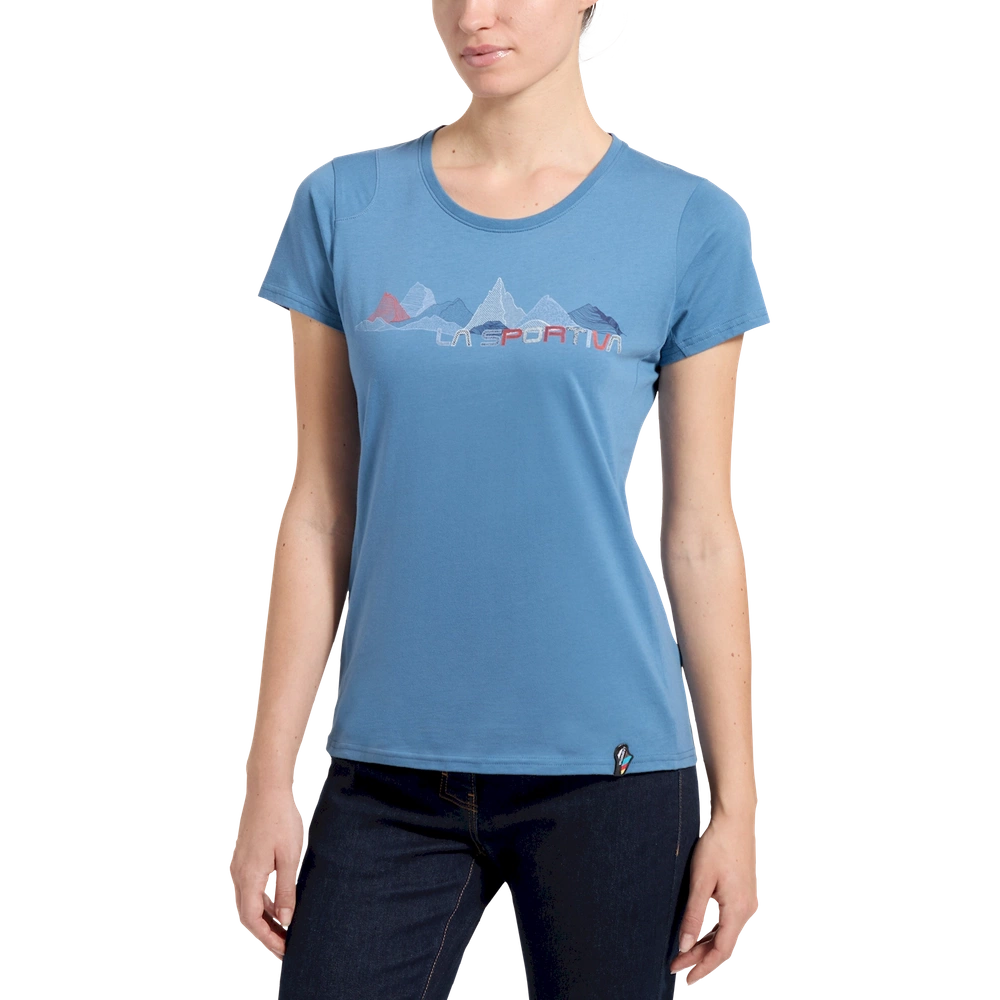 Damska Koszulka Bawełniana La Sportiva Peaks T-Shirt W - Moonlight