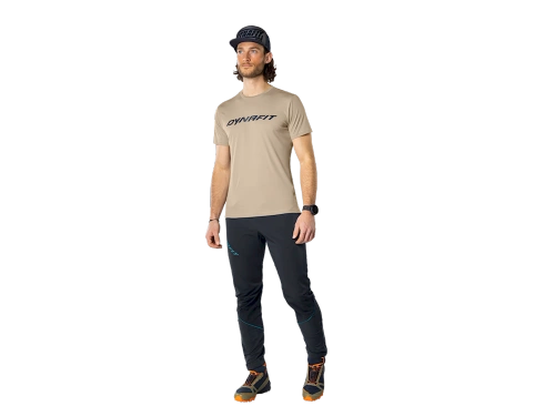 Męska koszulka biegowa Dynafit Traverse 2 M S/S Tee - Rock Khaki